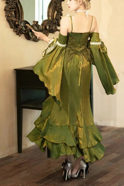 [pre-order] Amour Rose Burgundy Wizard of Oz Selena Purple Mermaid Dress Set