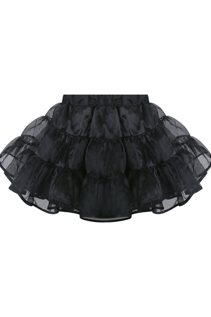 Black Cat Maid Dot Top + Suspender Skirt + Petticoat