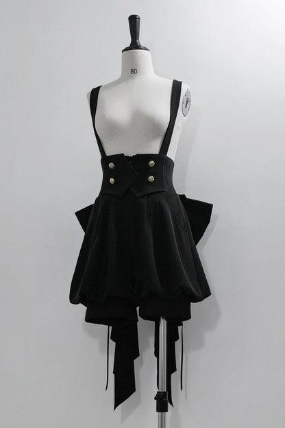 [pre-order] Retro Dark Prince Ribbon Shirt + Tail Shorts