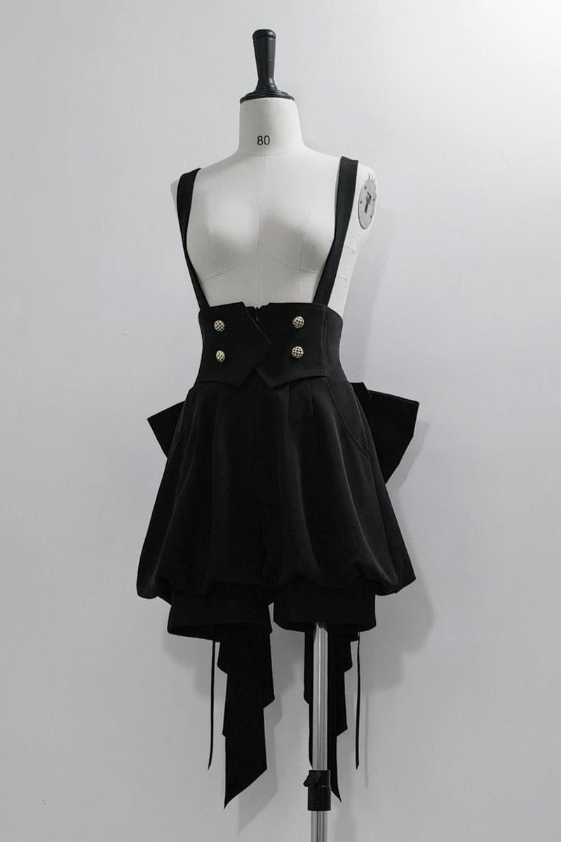 [pre-order] Retro Dark Prince Ribbon Shirt + Tail Shorts