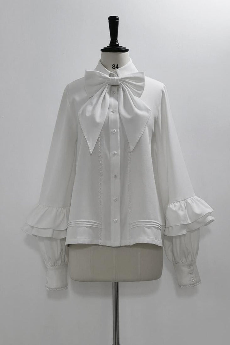 [pre-order] Retro Dark Prince Ribbon Shirt + Tail Shorts