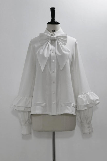 [pre-order] Retro Dark Prince Ribbon Shirt + Tail Shorts