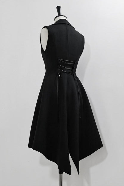 Red Black 4.0 Retro Dark Long Vest Prince Set