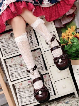Nya Kokoro Lolita Retro Soft Girl Round Toe Shoes