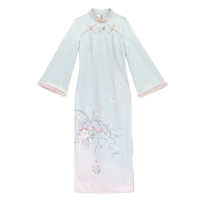 Plush Round Neck Chinese-style Set