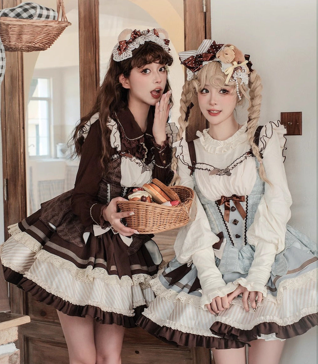 [pre-order] Mint Chocolate Lolita Tutu Sweet Dress + Ribbon Headband