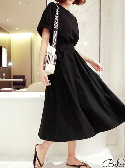 Simple I Line Dress