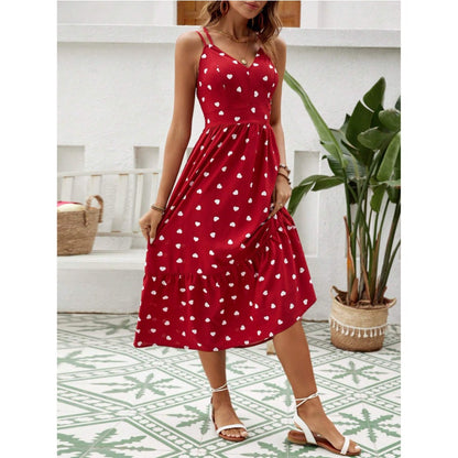 Retro Halter Neck French Flare Dress