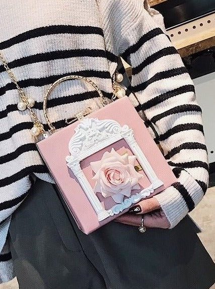 Metal Handle Classical Gothic Chain Bag