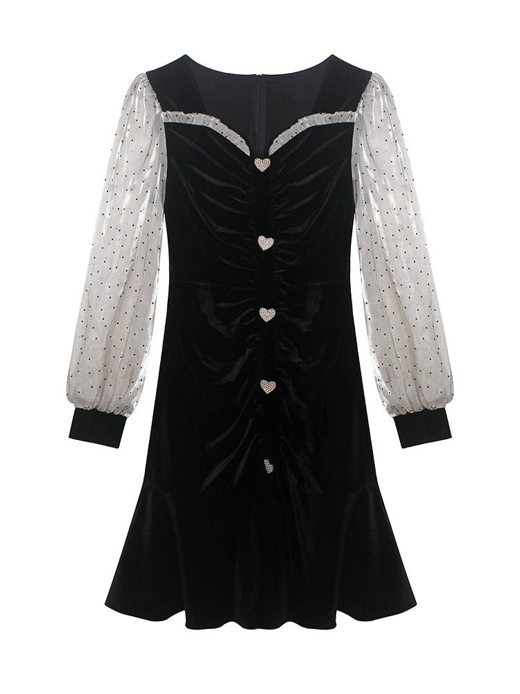 Pearl Heart Tiered Dress