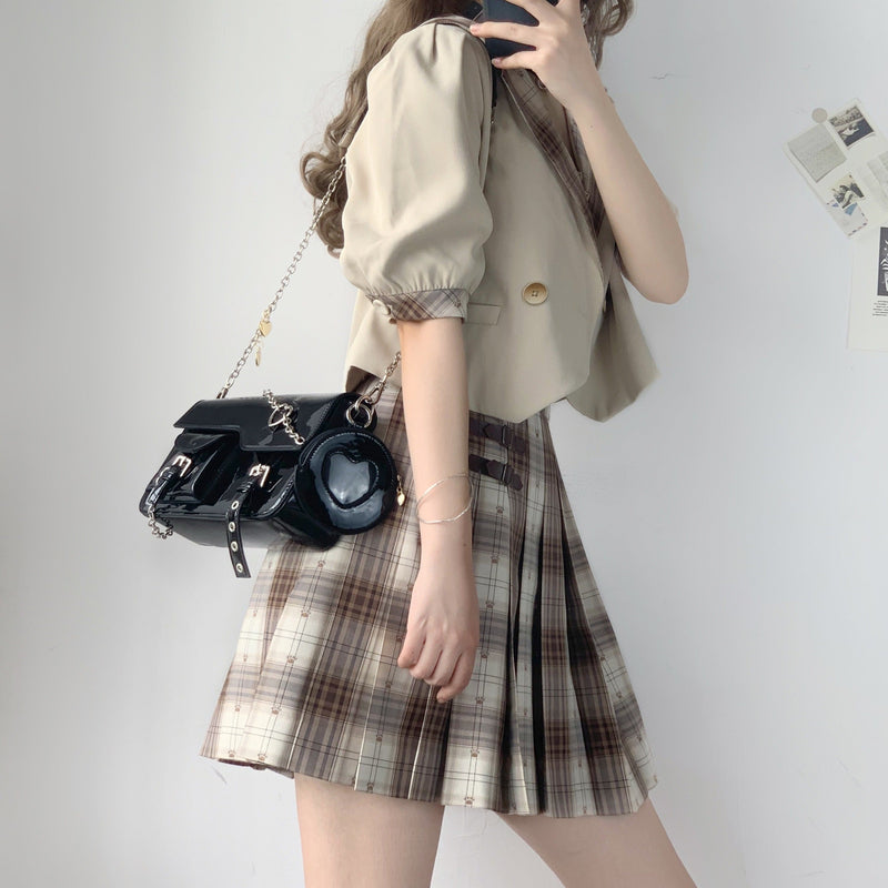 Clear Heart Case With Insert Pocket and Chain Strap Bag