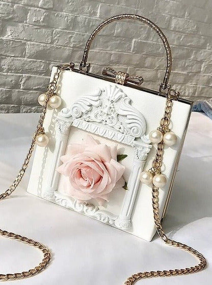 Metal Handle Classical Gothic Chain Bag