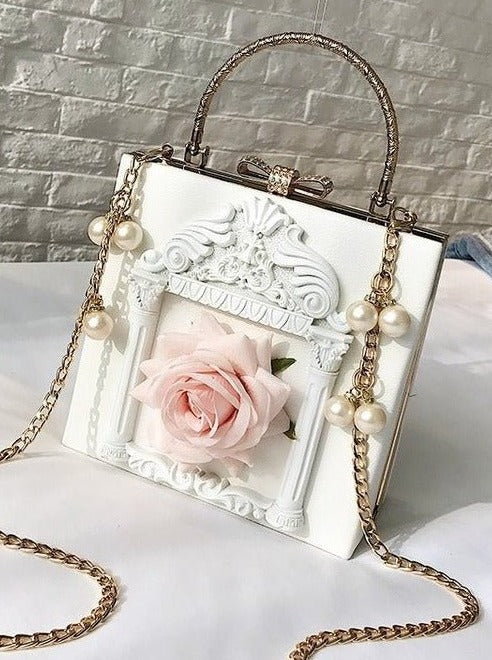 Metal Handle Classical Gothic Chain Bag