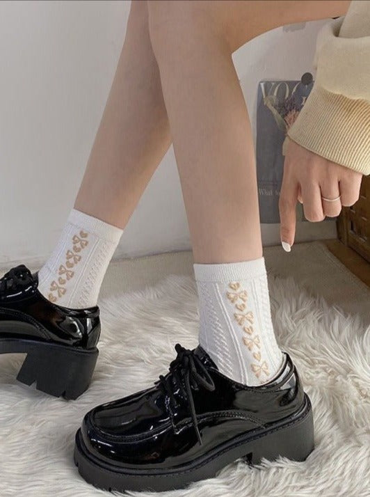 Lace-up Platform Shoes