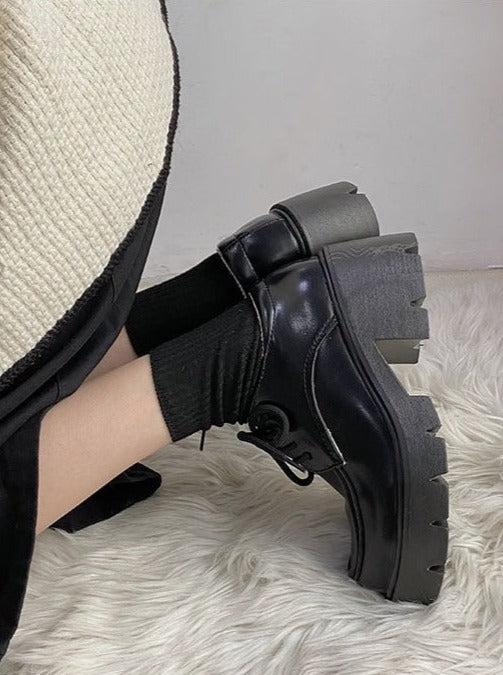 Lace-up Platform Shoes