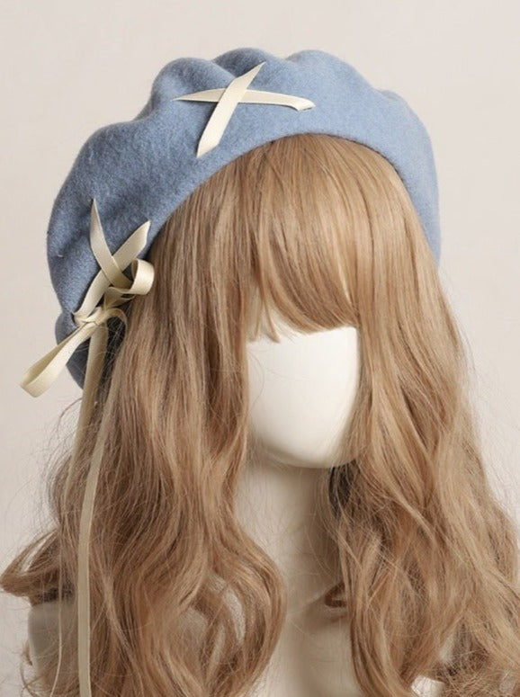 Lace Up Beret