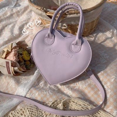 Heart Macaron Sweet Leather Bag