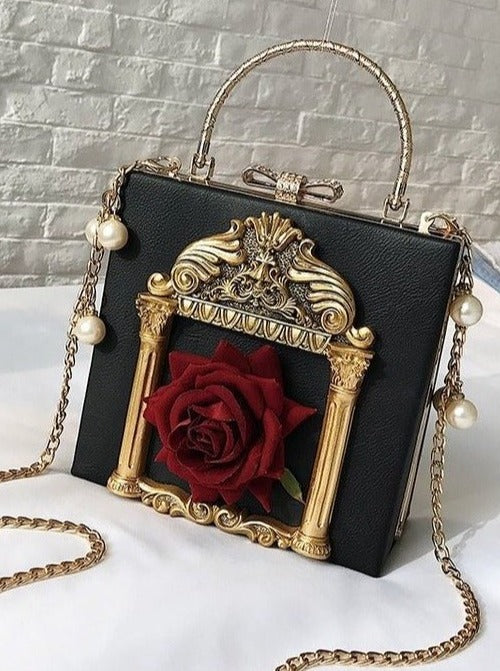 Metal Handle Classical Gothic Chain Bag