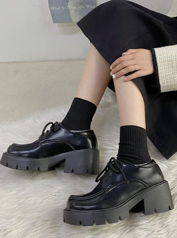 Lace-up Platform Shoes