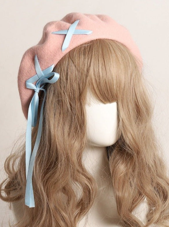 Lace Up Beret
