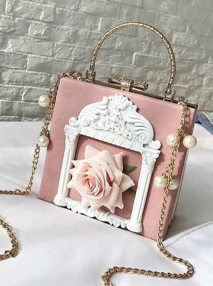 Metal Handle Classical Gothic Chain Bag