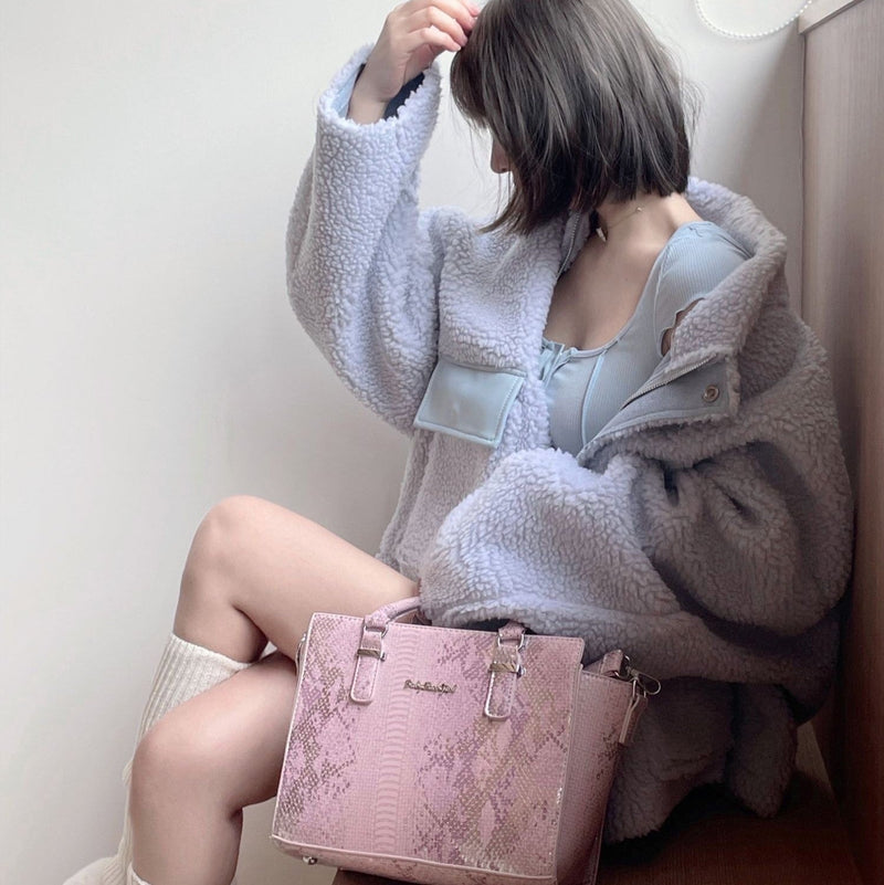 Python Leather Bag / Crocodile Leather Bag