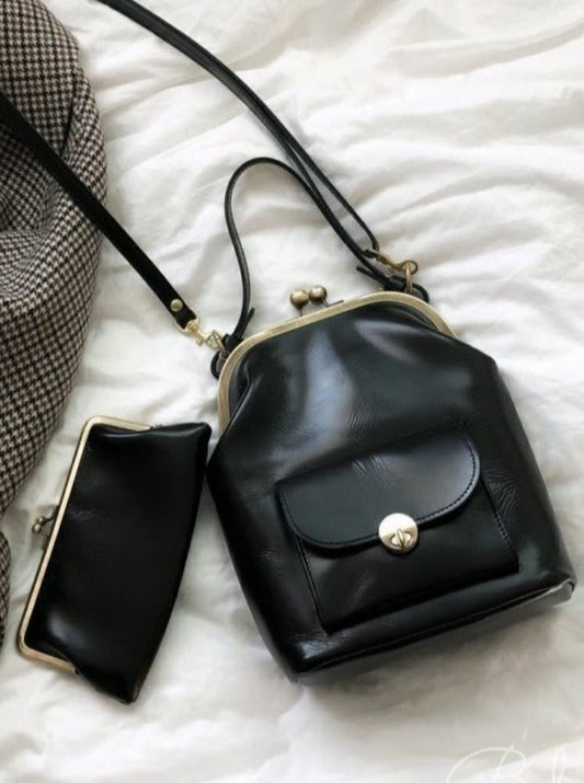 Classic Shoulder Bag With Pouch