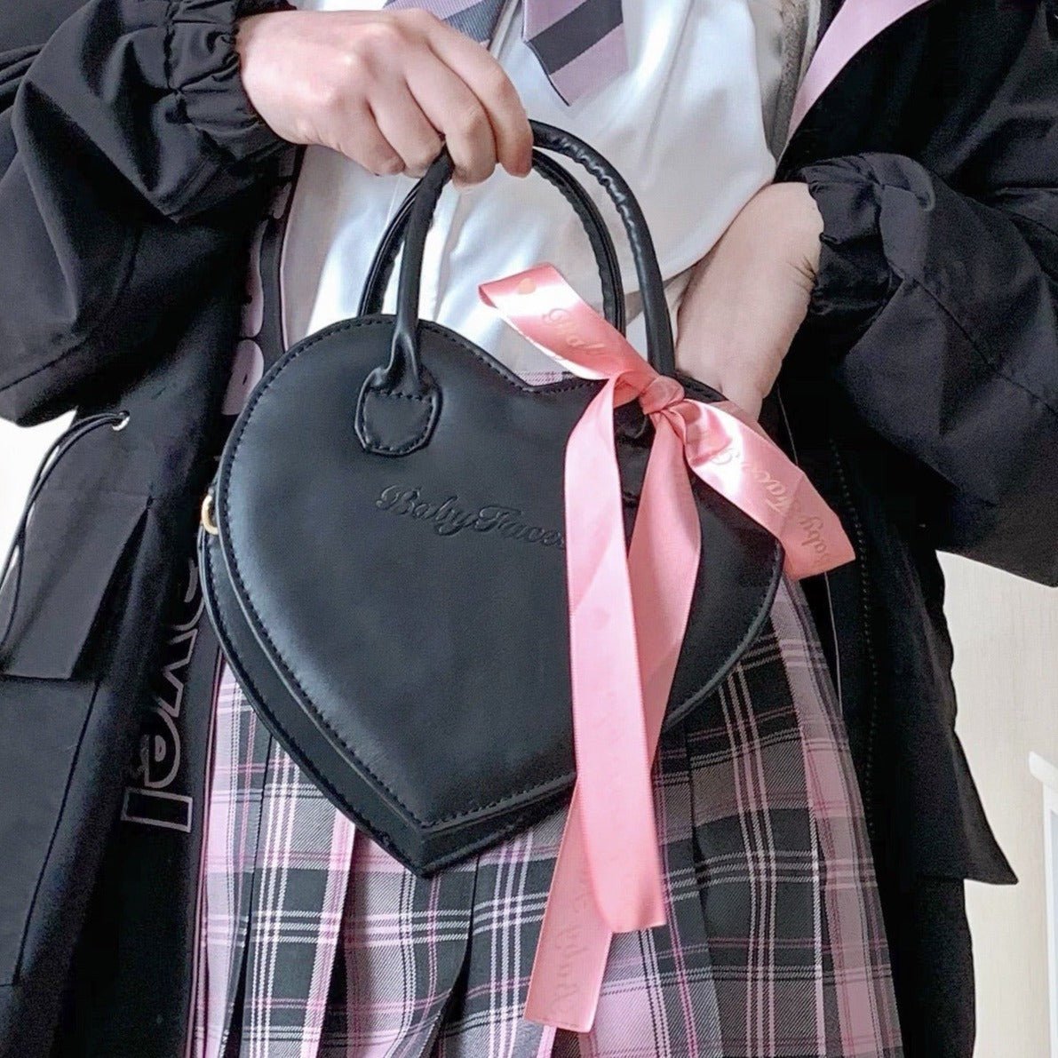 Heart Macaron Sweet Leather Bag