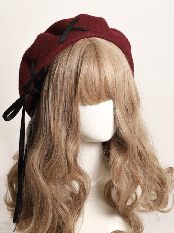 Lace Up Beret