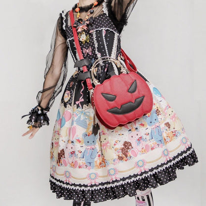 Bat Motif Pumpkin Bag