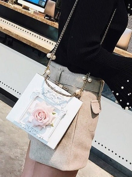 Metal Handle Classical Gothic Chain Bag