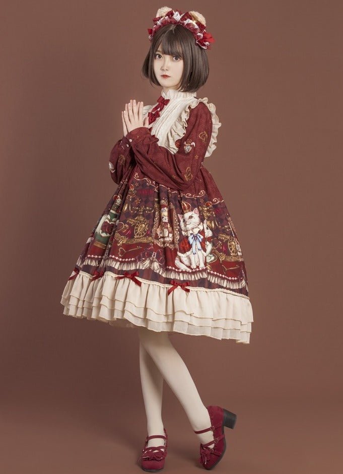 Ribbon Ruffle Alice's Tea Room Lolita Dress