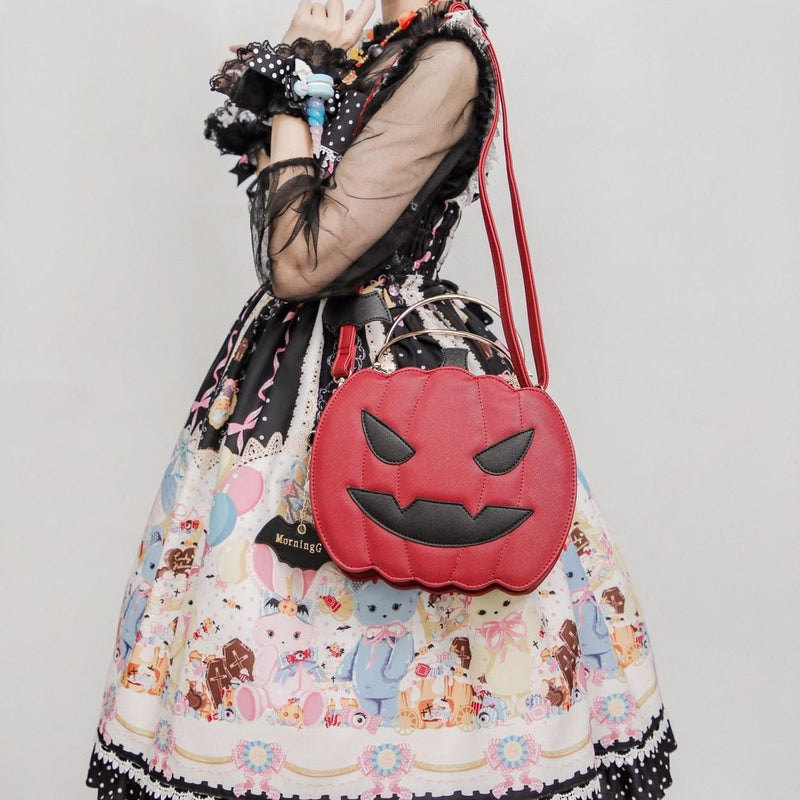 Bat Motif Pumpkin Bag