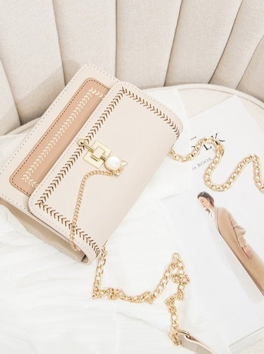 Embroidery Chain Shoulder Bag