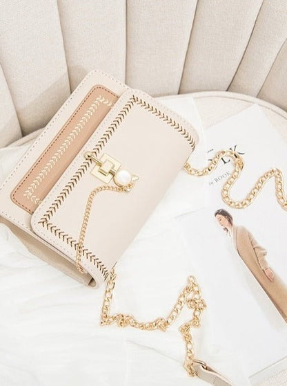 Embroidery Chain Shoulder Bag