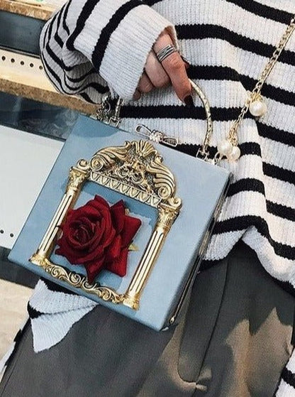 Metal Handle Classical Gothic Chain Bag