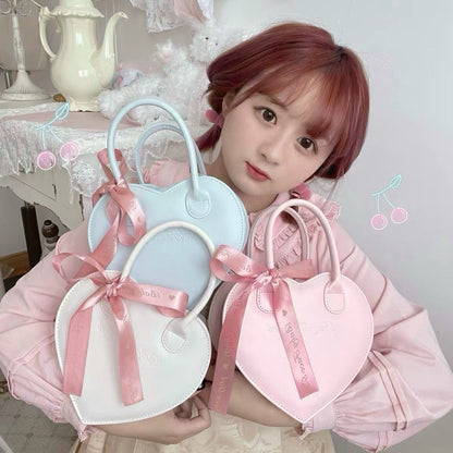 Heart Macaron Sweet Leather Bag
