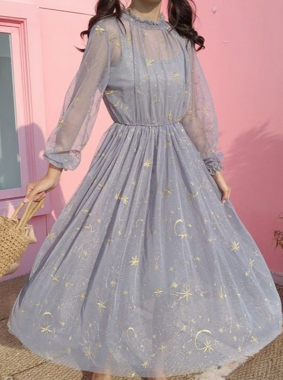 Sheer Star Dress