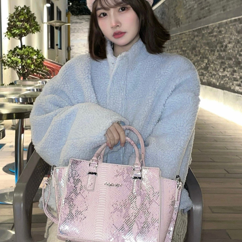 Python Leather Bag / Crocodile Leather Bag