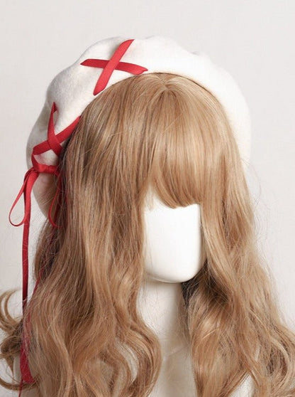 Lace Up Beret