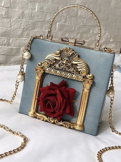Metal Handle Classical Gothic Chain Bag