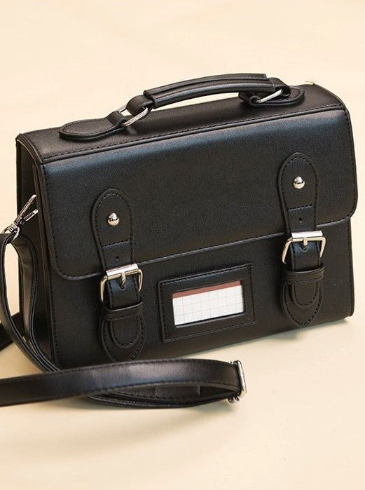 Twin Strap Square Satchel Bag