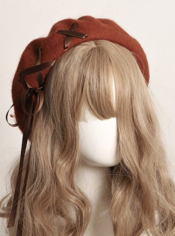 Lace Up Beret