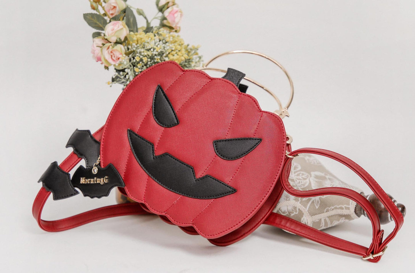Bat Motif Pumpkin Bag