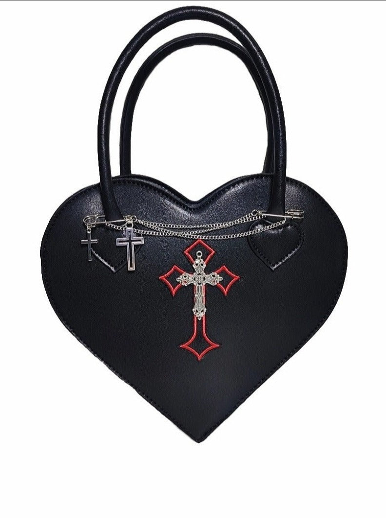 Cross Chain Heart Bag