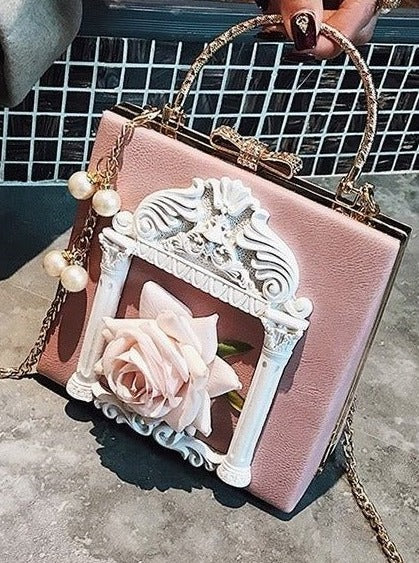 Metal Handle Classical Gothic Chain Bag