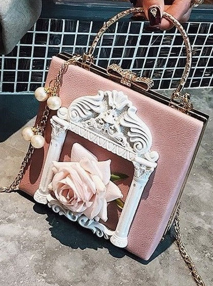 Metal Handle Classical Gothic Chain Bag