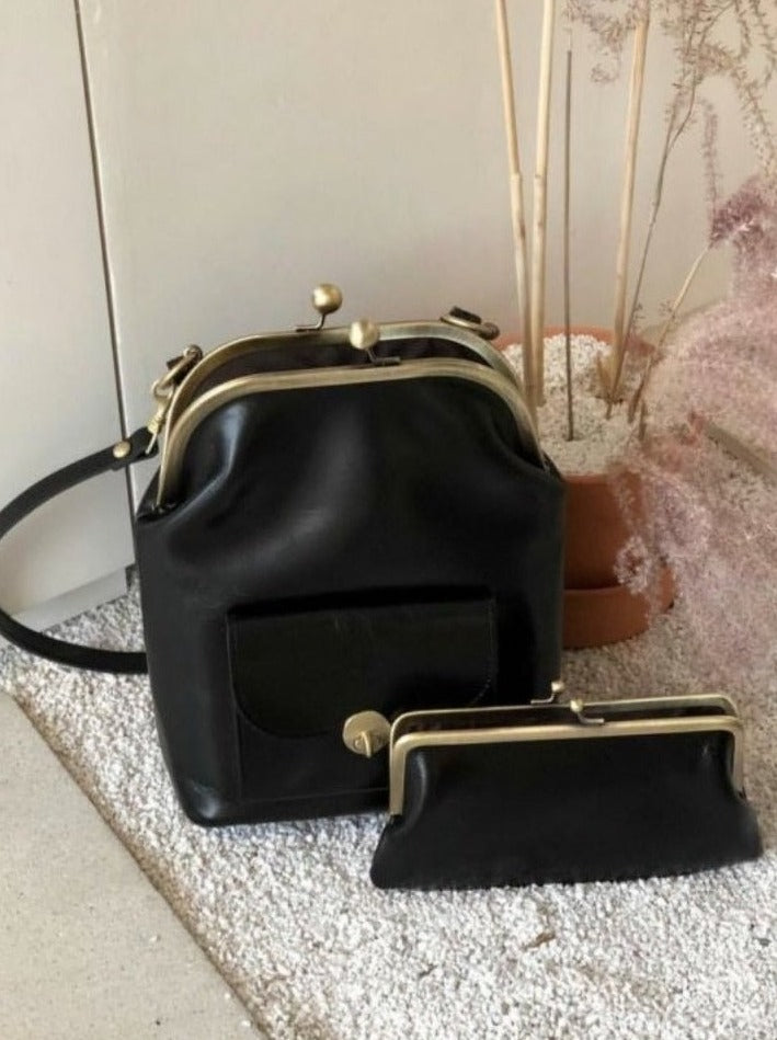 Classic Shoulder Bag With Pouch