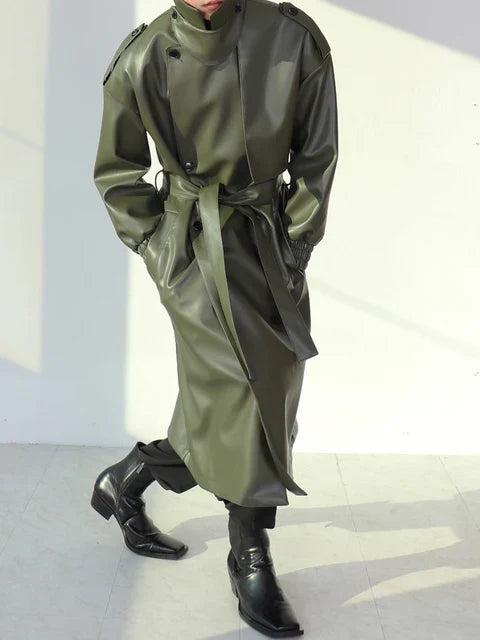 Oversized Trench Coat Green