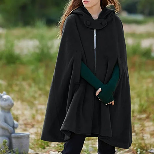Hooded Cloak Black